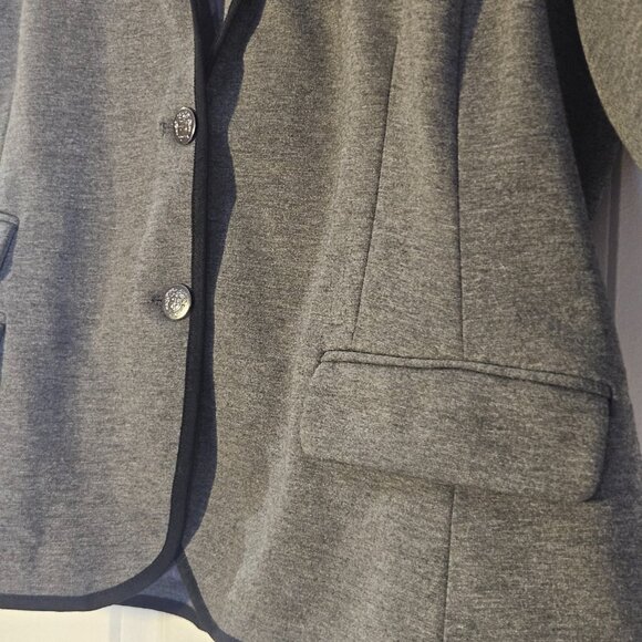 GAP Women's Blazer Size 18 "The Academy Blazer" Gray with Black Accents Office - Picture 4 of 7